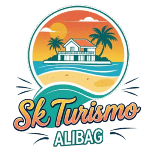 illustrative beachside logo with sk turismo alibag removebg preview